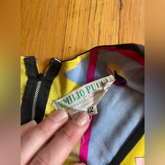 60s Vintage Pucci Silk Midi Dress - Picture 11 of 13